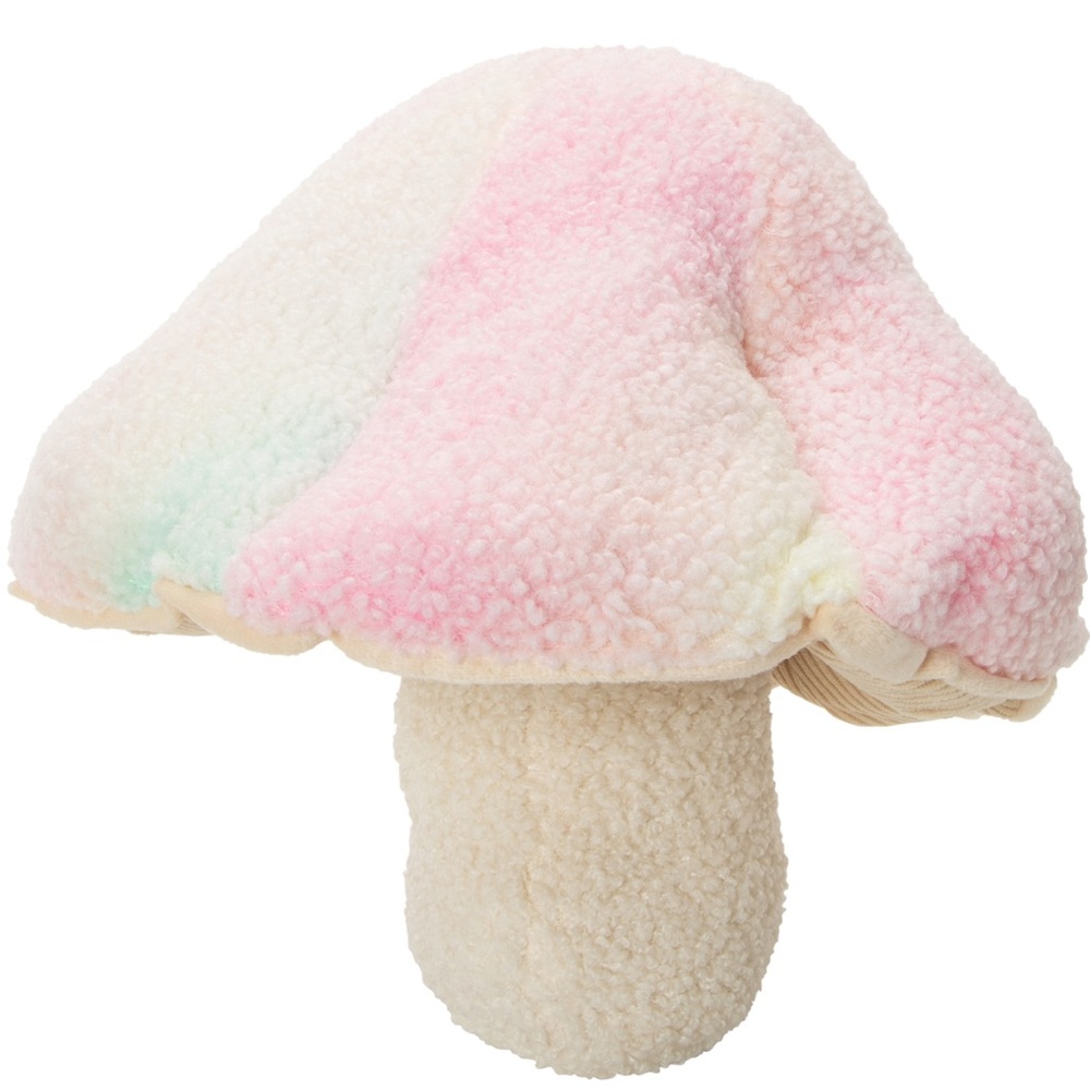 Cozy Cream and Pink Kids Mushroom plushy